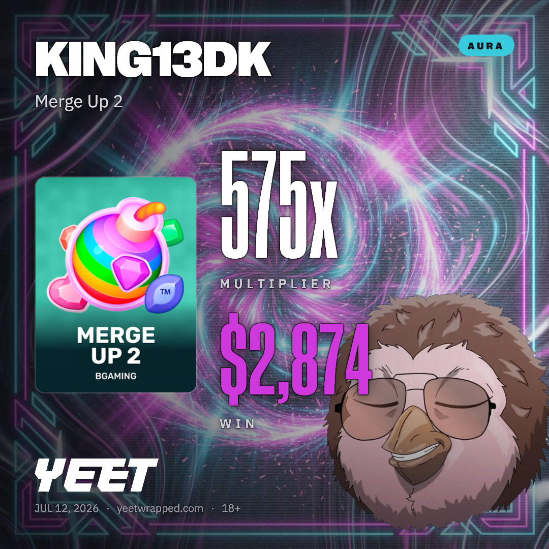 KING13DK hit 574.8x on Merge Up 2