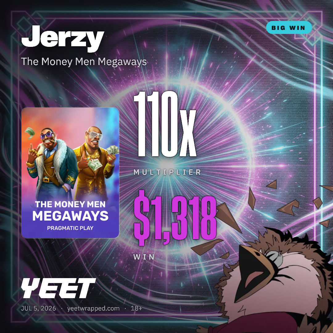 Jerzy hit 109.9x on The Money Men Megaways