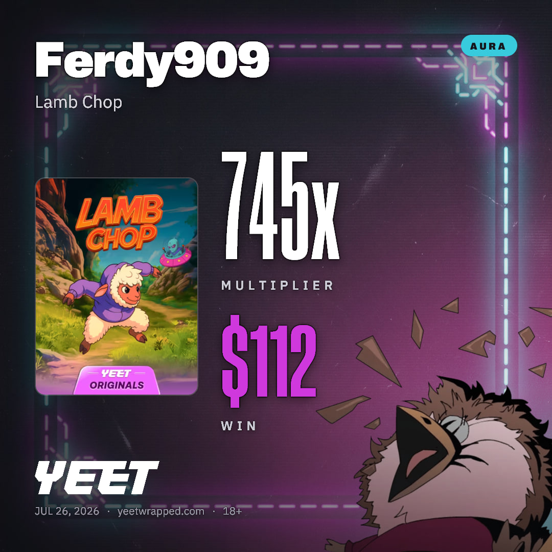 Ferdy909 hit 745.1x on Lamb Chop