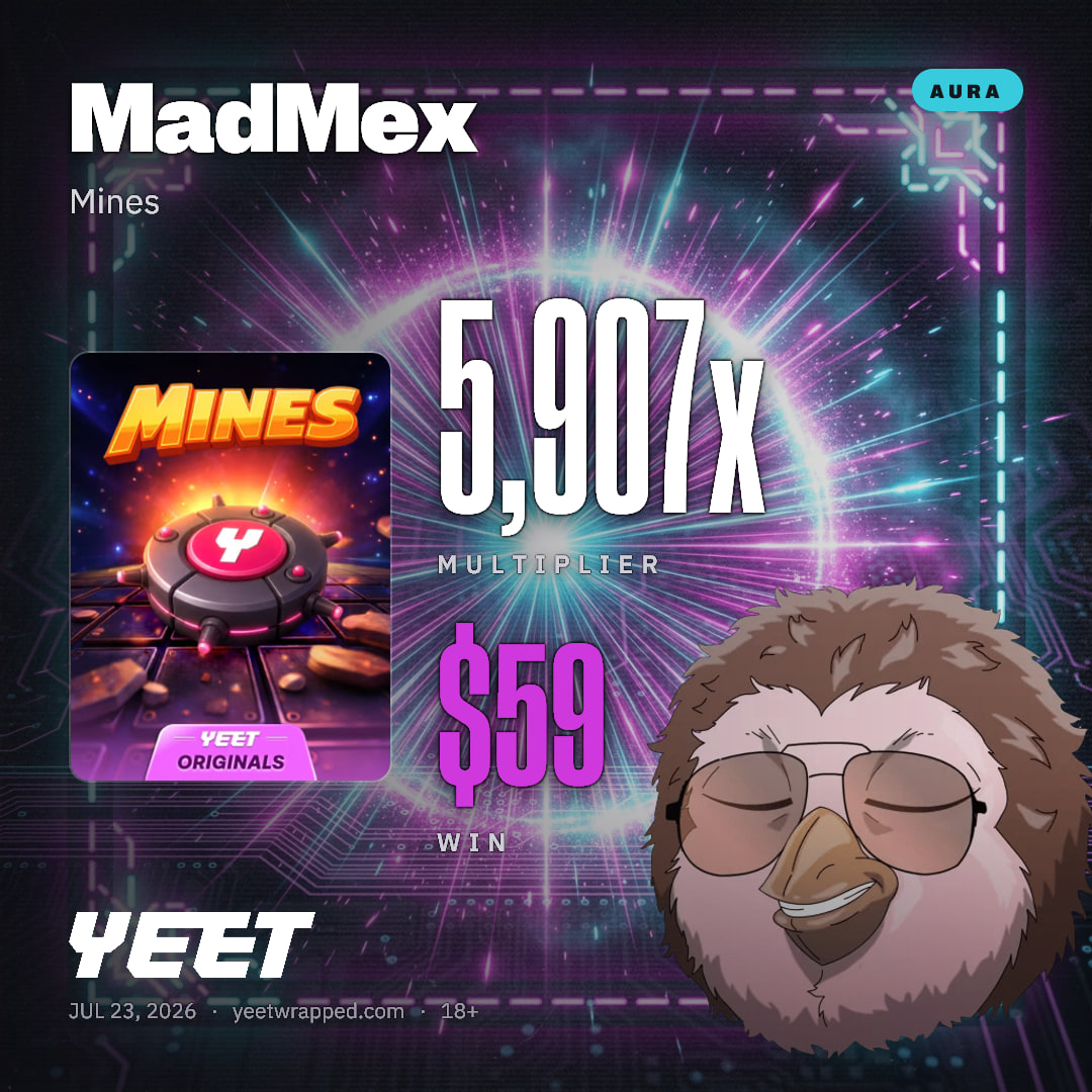 MadMex hit 5,907x on Mines