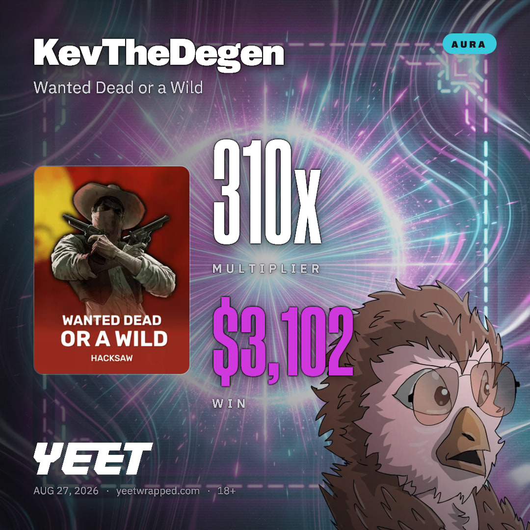 KevTheDegen hit 310.2x on Wanted Dead or a Wild