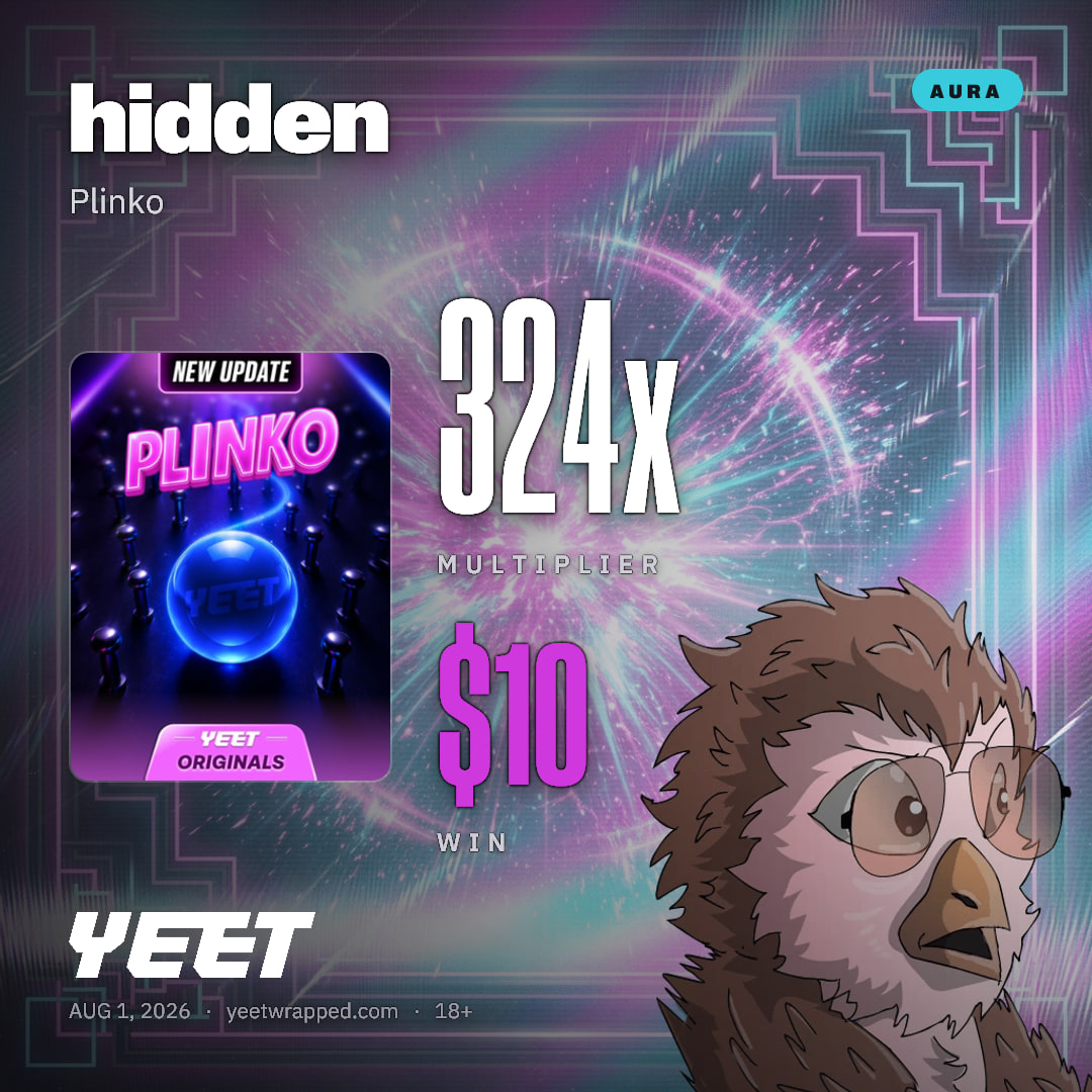 hidden hit 324x on Plinko