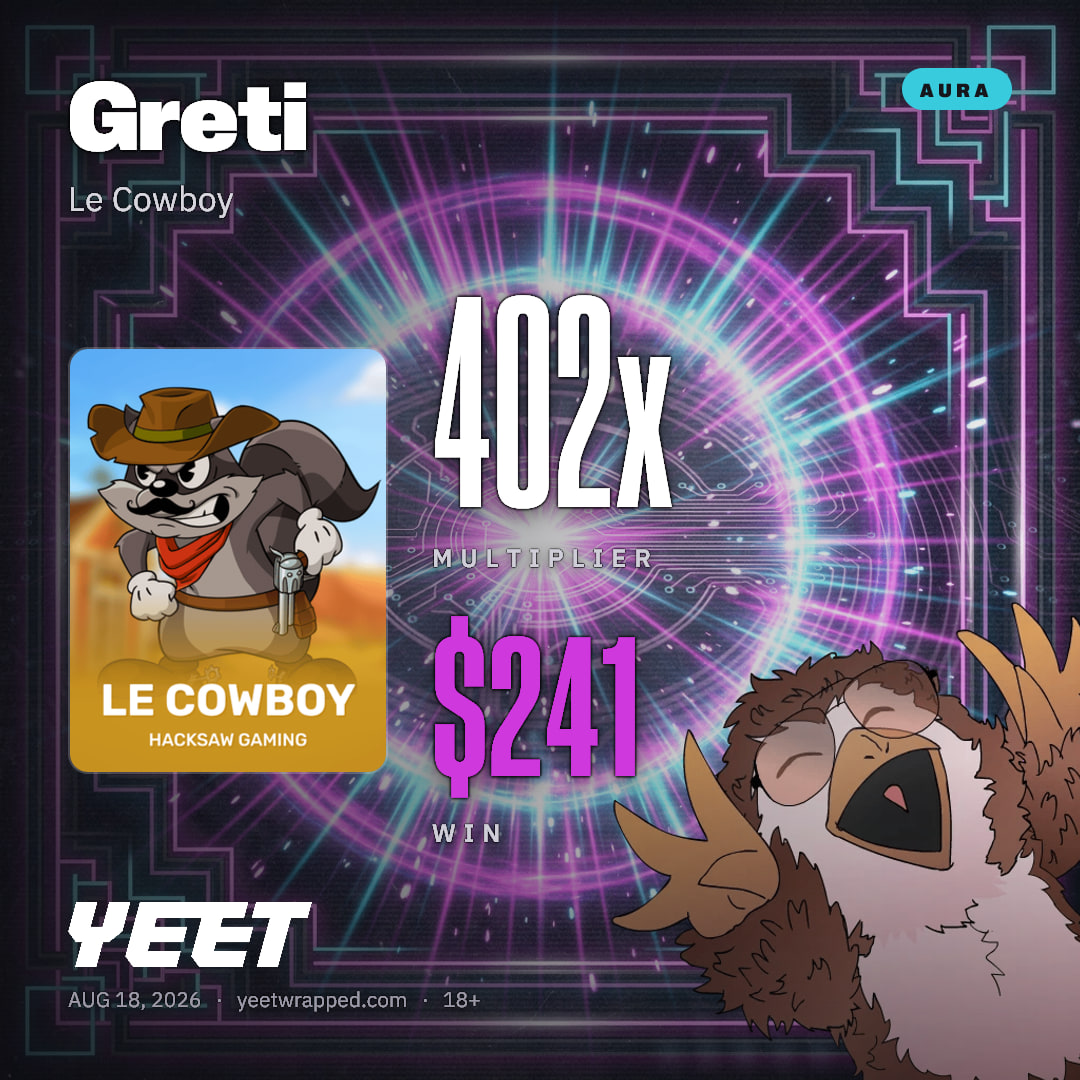 Greti hit 402.2x on Le Cowboy