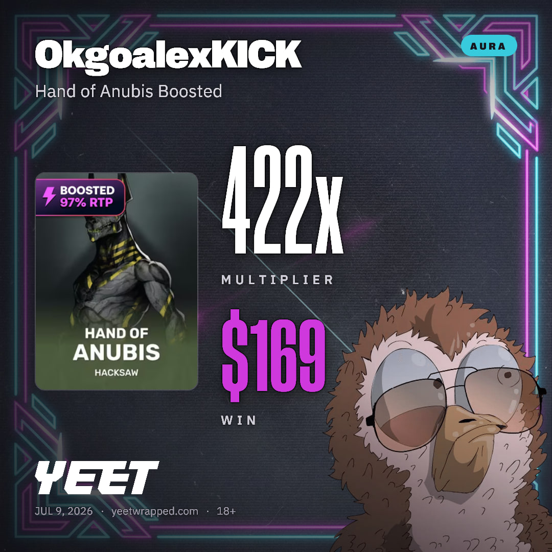 OkgoalexKICK hit 421.7x on Hand of Anubis Boosted