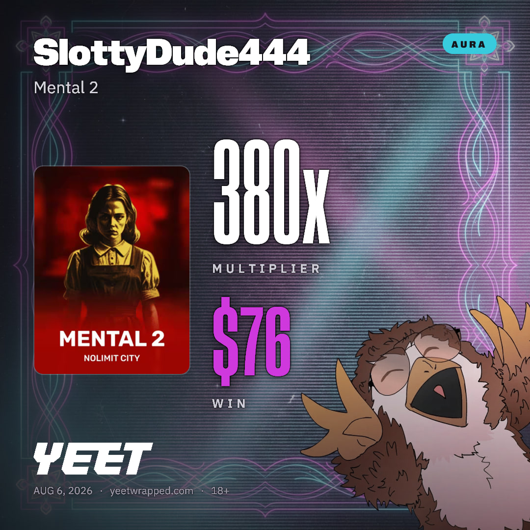 SlottyDude444 hit 379.7x on Mental 2