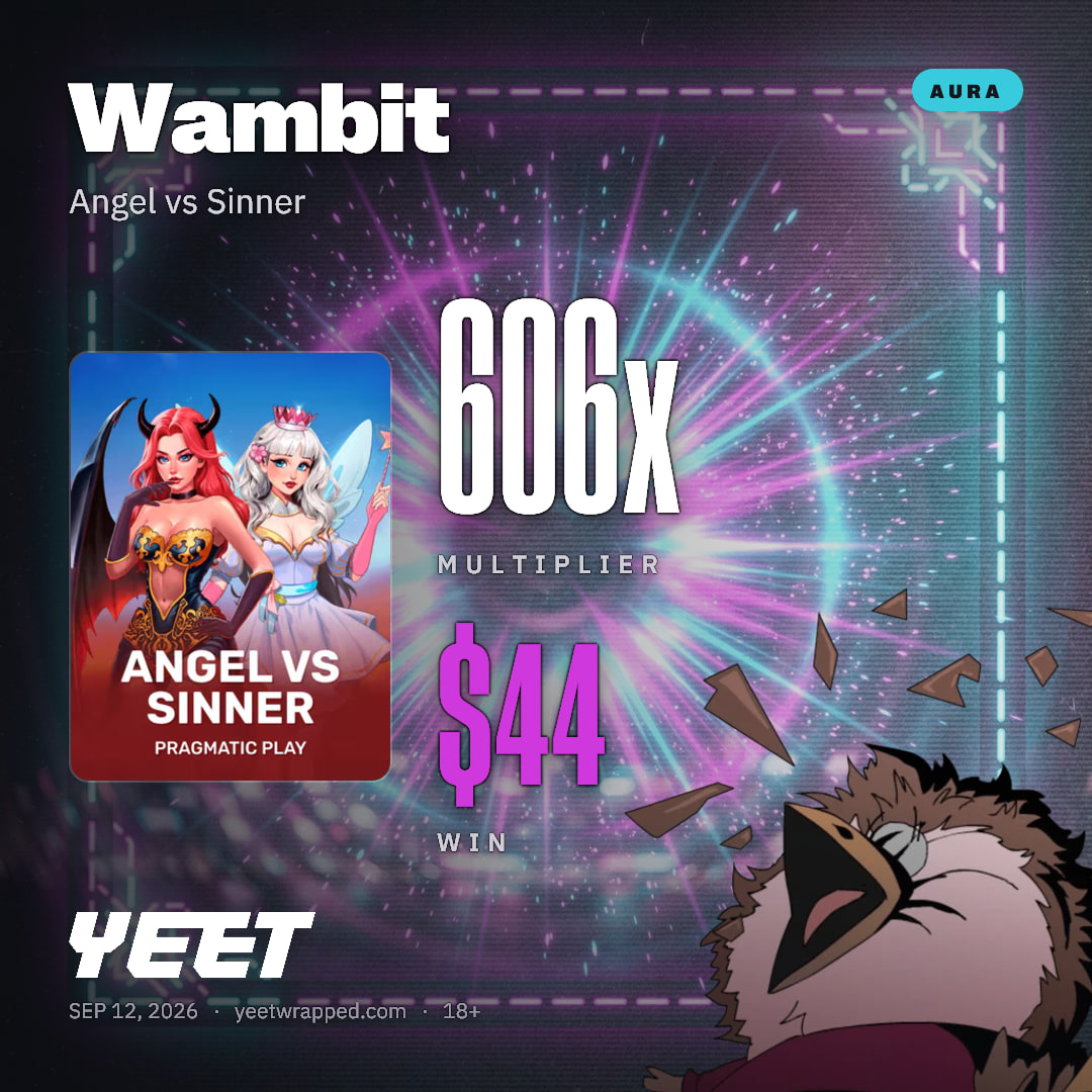 Wambit hit 605.5x on Angel vs Sinner