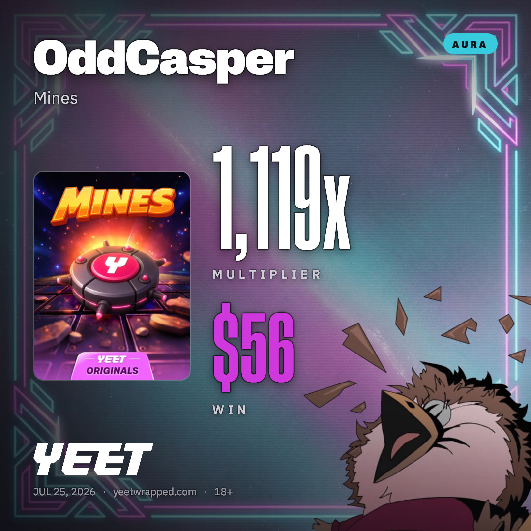 OddCasper hit 1,119x on Mines