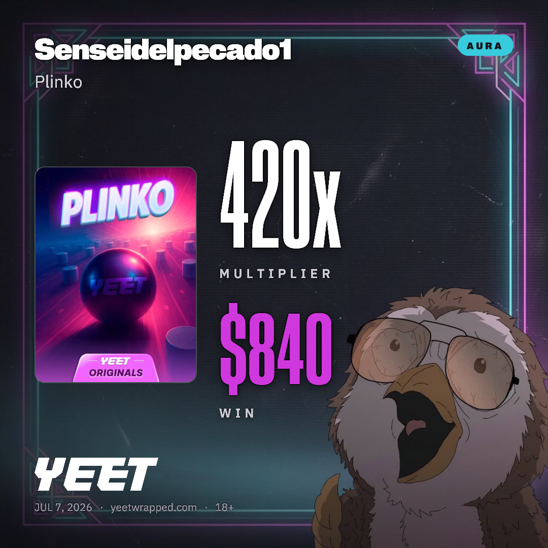 Senseidelpecado1 hit 420x on Plinko