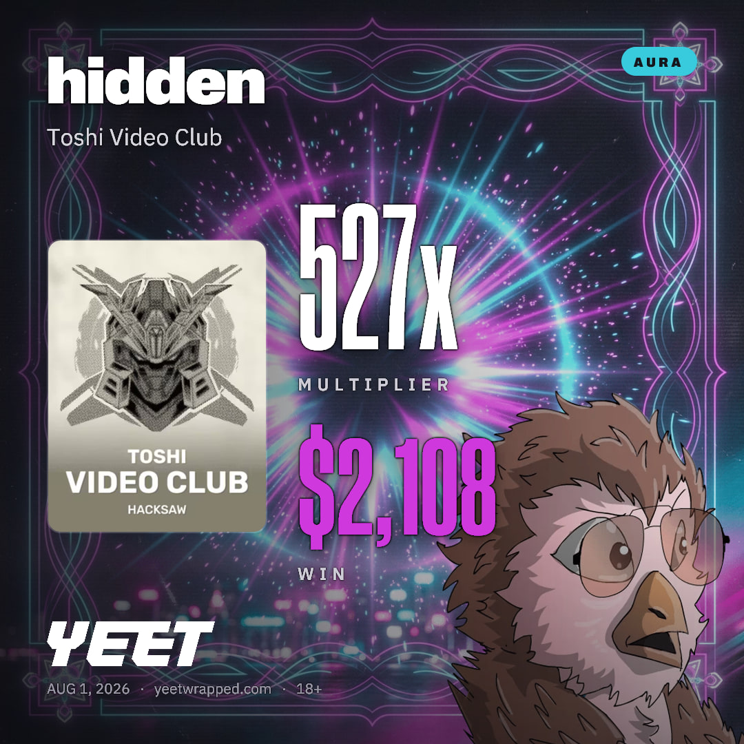 hidden hit 527.1x on Toshi Video Club