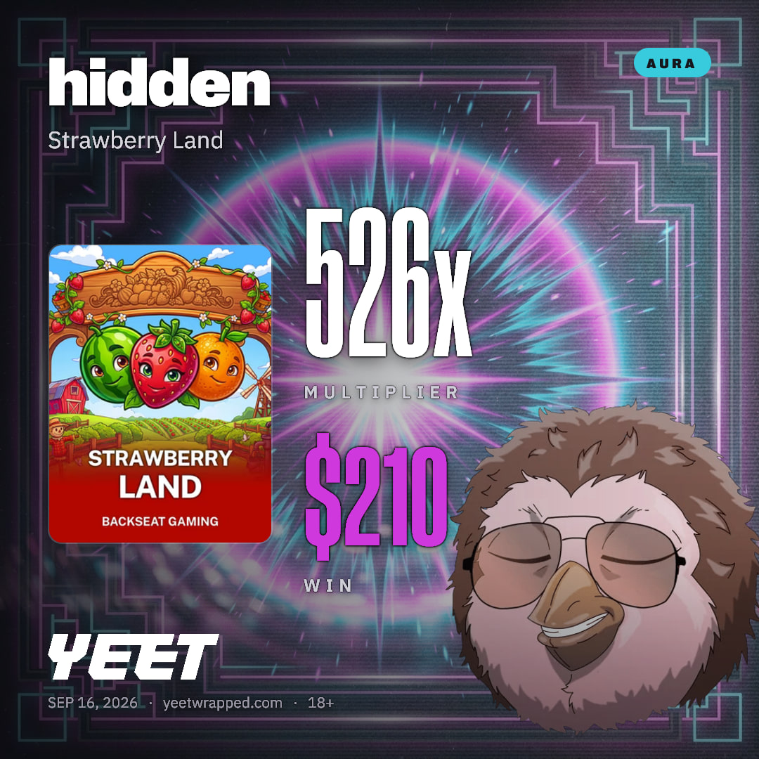 hidden hit 525.6x on Strawberry Land