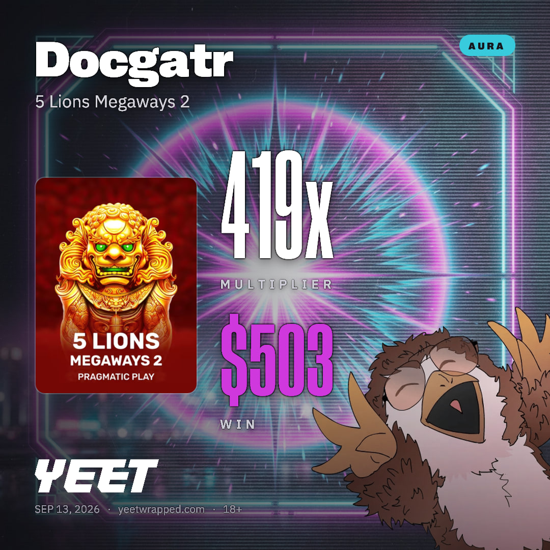 Docgatr hit 419x on 5 Lions Megaways 2