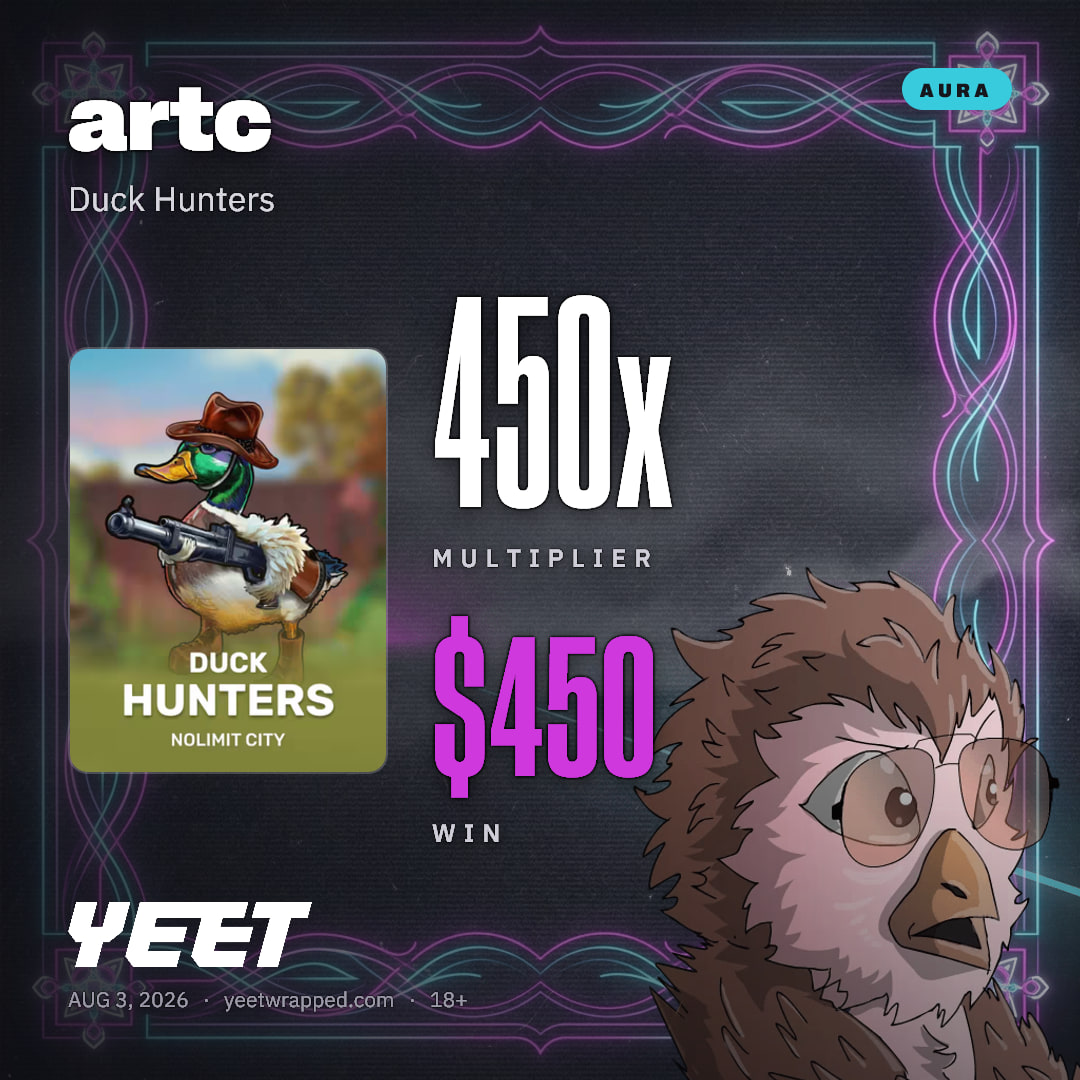 artc hit 450.4x on Duck Hunters