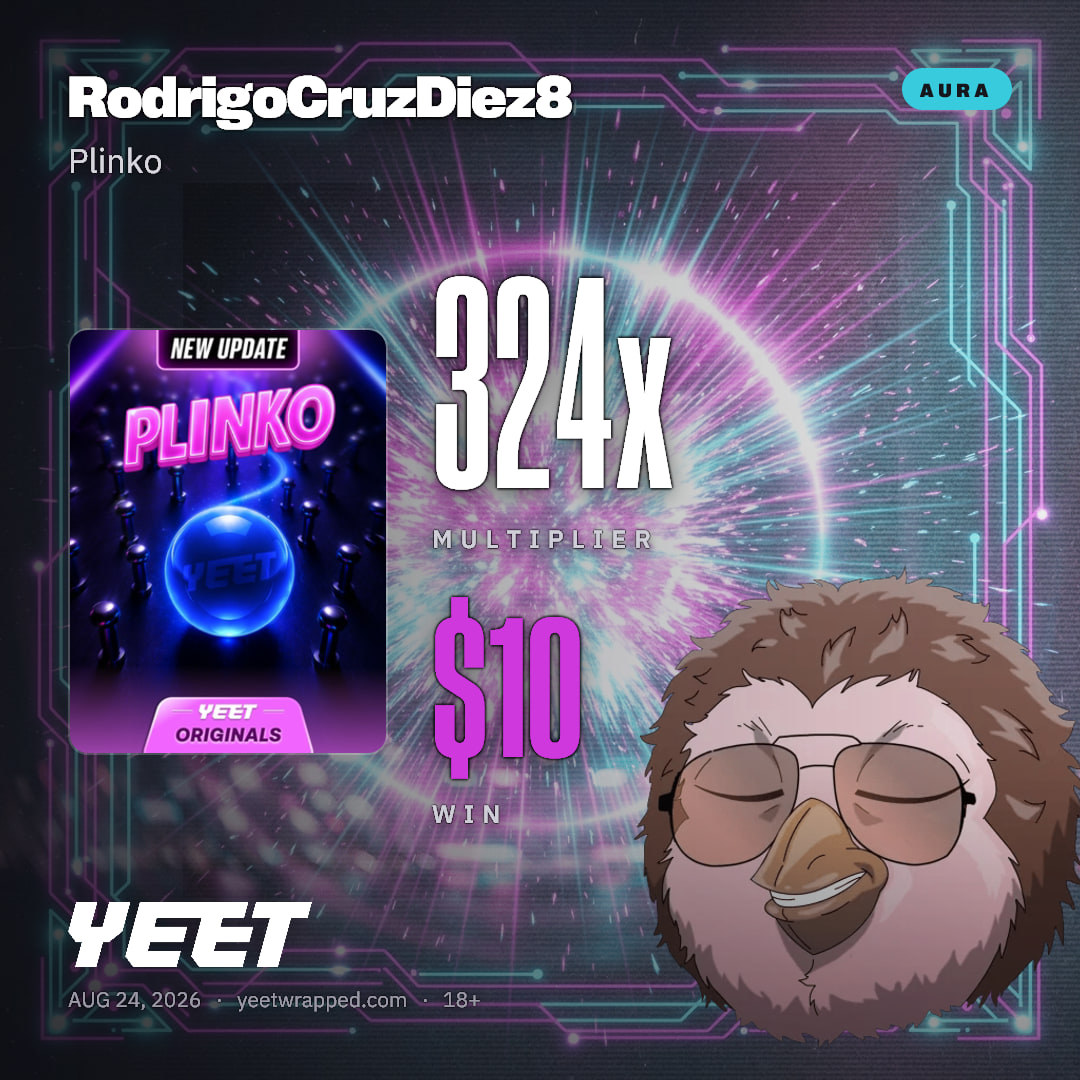 RodrigoCruzDiez8 hit 324x on Plinko