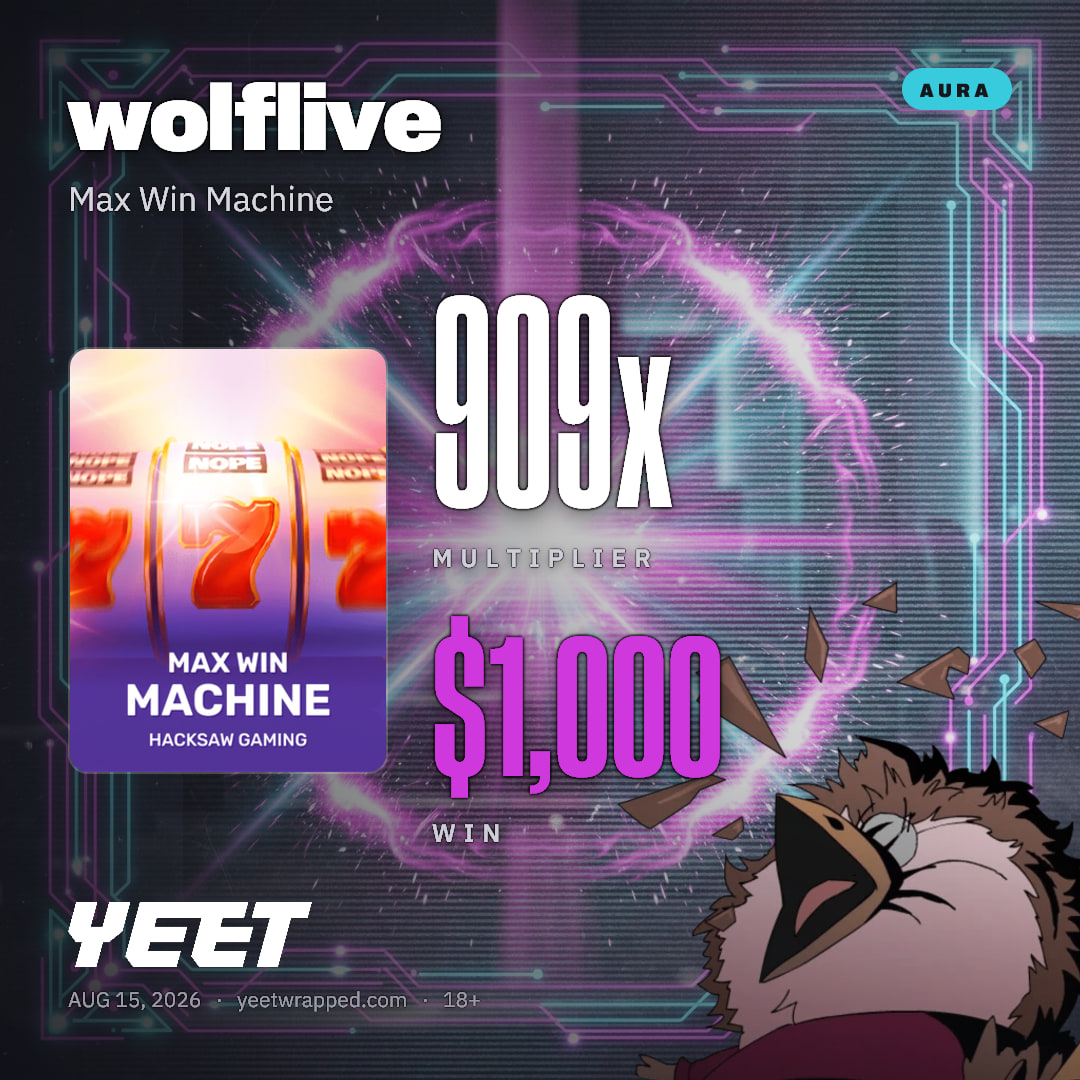 wolflive hit 909.1x on Max Win Machine