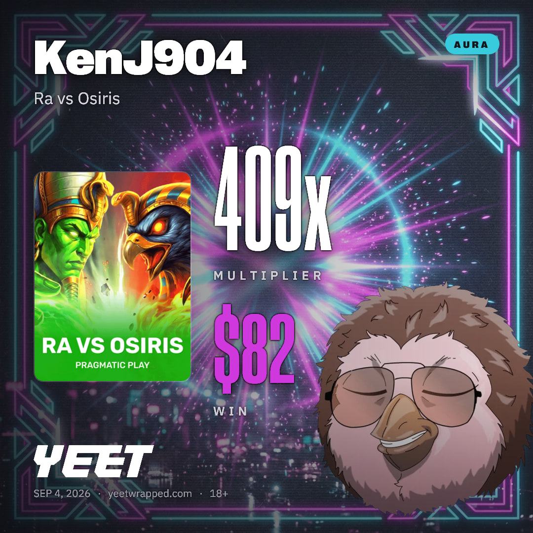 KenJ904 hit 408.6x on Ra vs Osiris