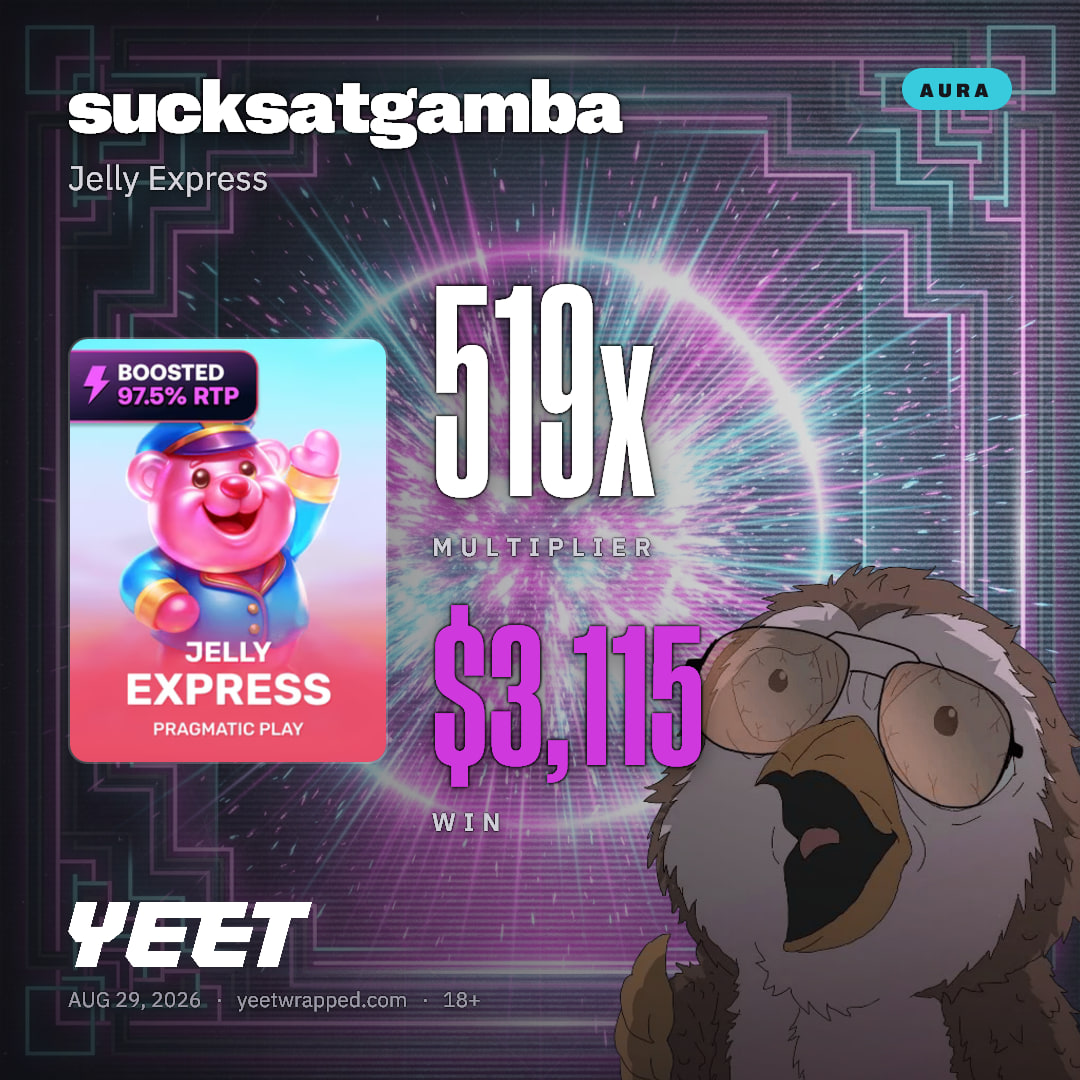 sucksatgamba hit 519.1x on Jelly Express
