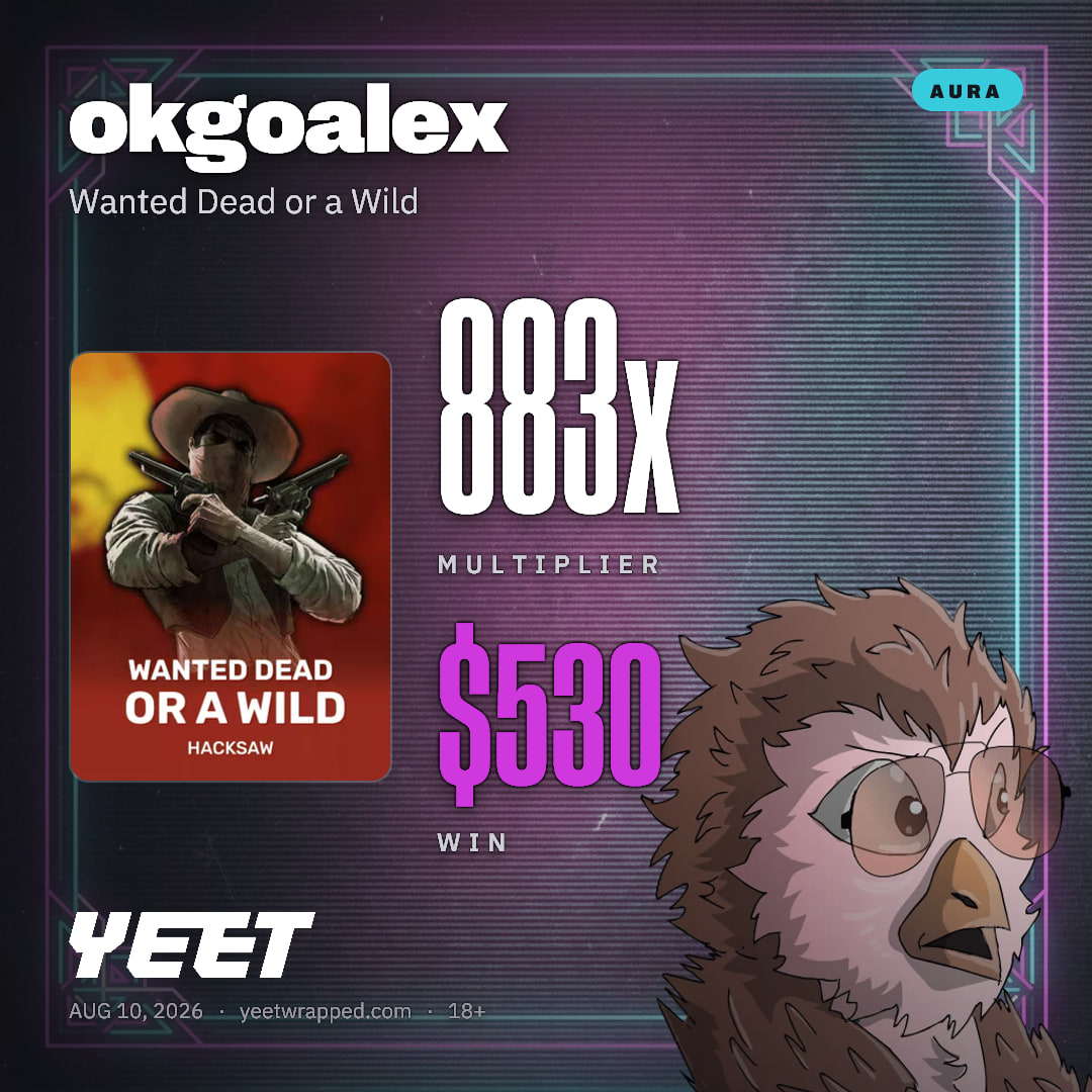 okgoalex hit 883.1x on Wanted Dead or a Wild