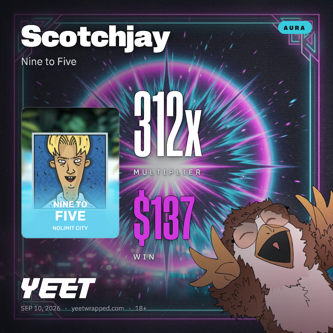 Scotchjay hit 312.2x on Nine to Five