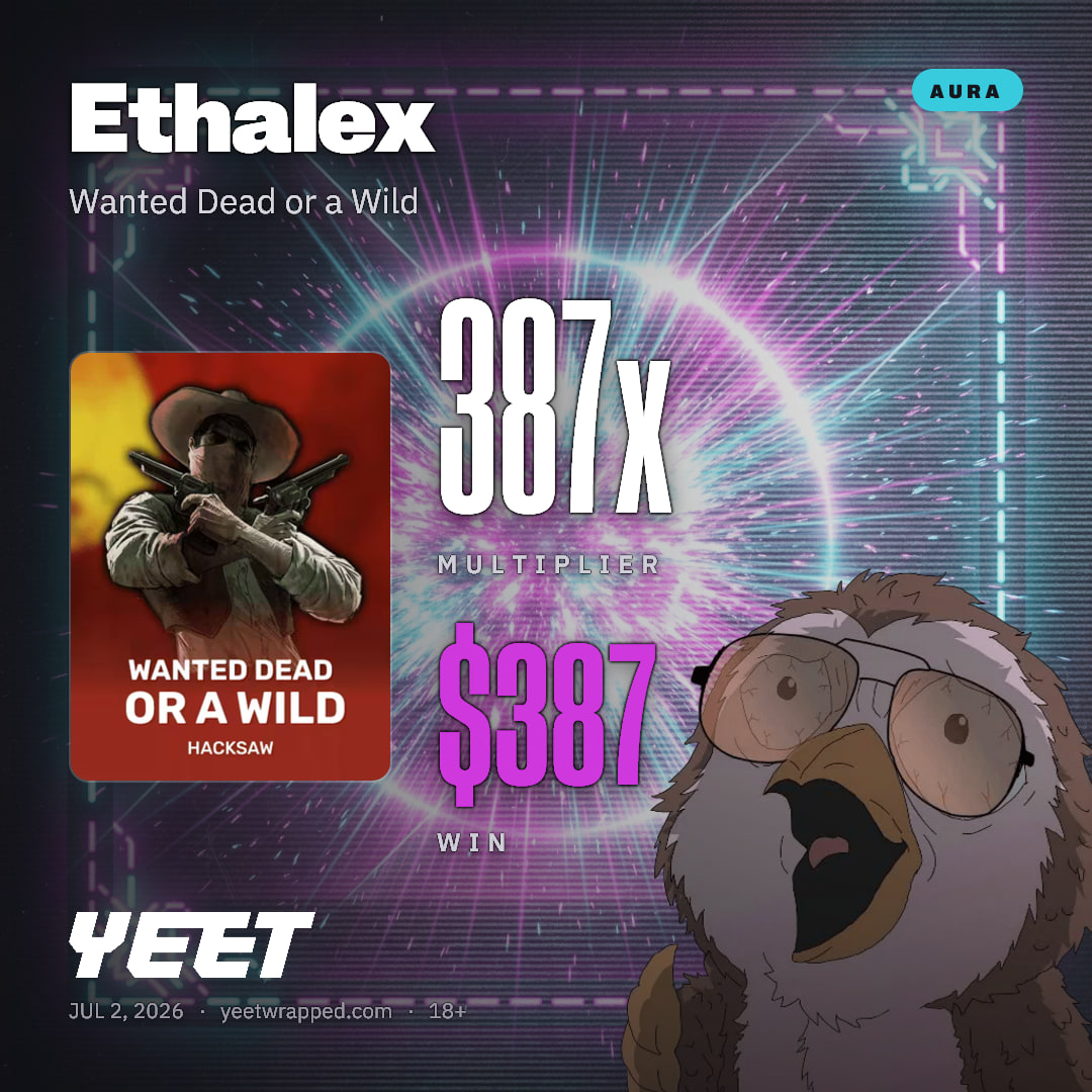 Ethalex hit 387.1x on Wanted Dead or a Wild
