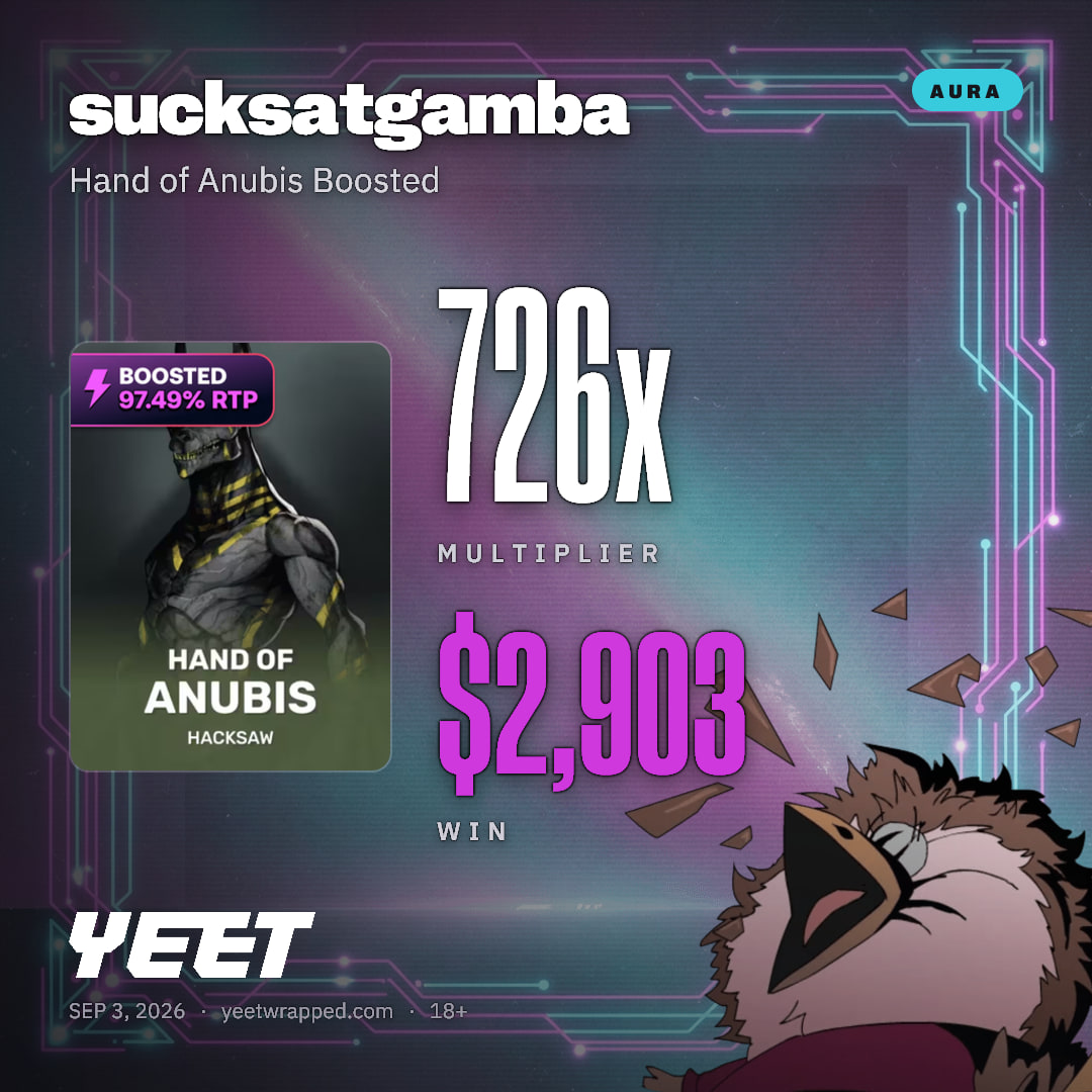 sucksatgamba hit 725.7x on Hand of Anubis Boosted