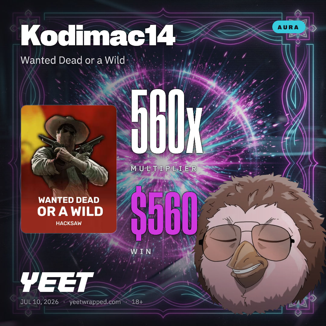 Kodimac14 hit 559.8x on Wanted Dead or a Wild