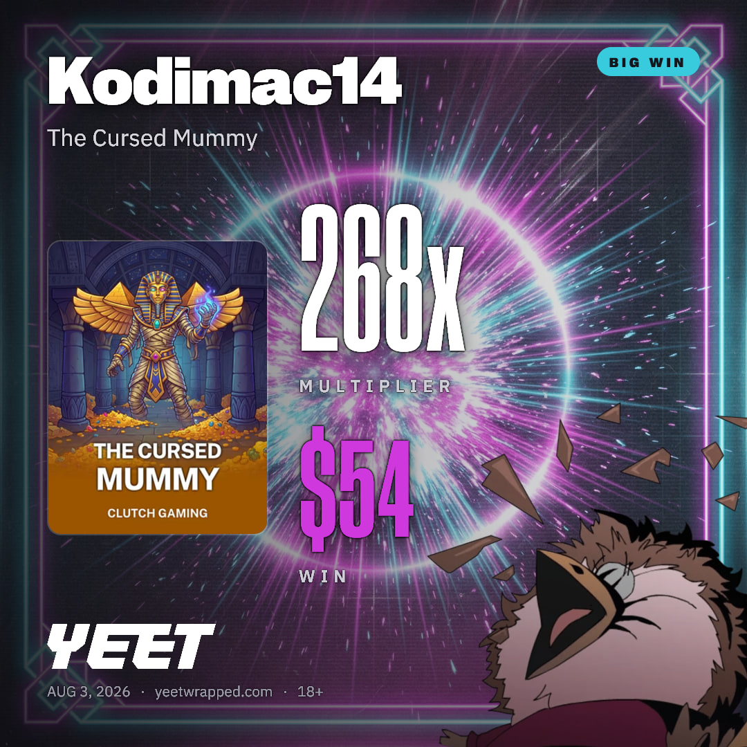 Kodimac14 hit 267.7x on The Cursed Mummy