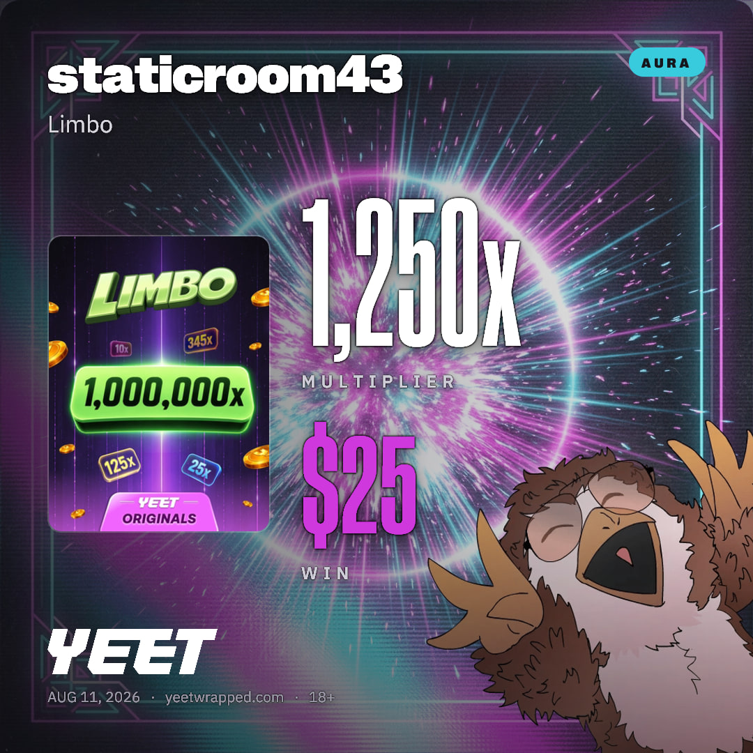 staticroom43 hit 1,250x on Limbo