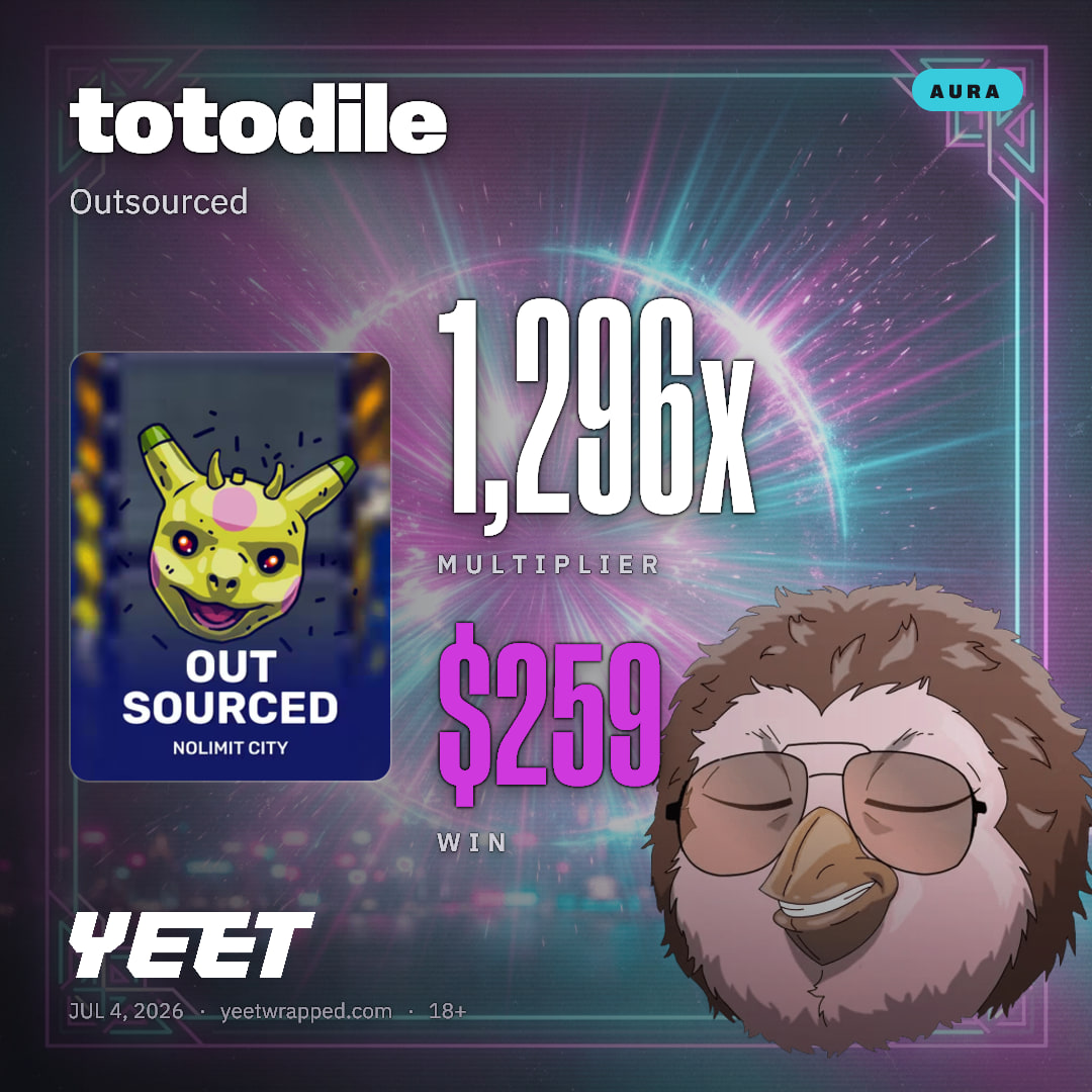 totodile hit 1,296x on Outsourced