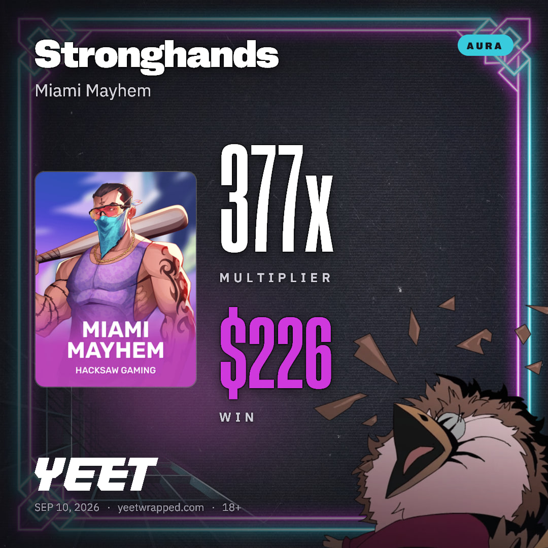 Stronghands hit 377x on Miami Mayhem
