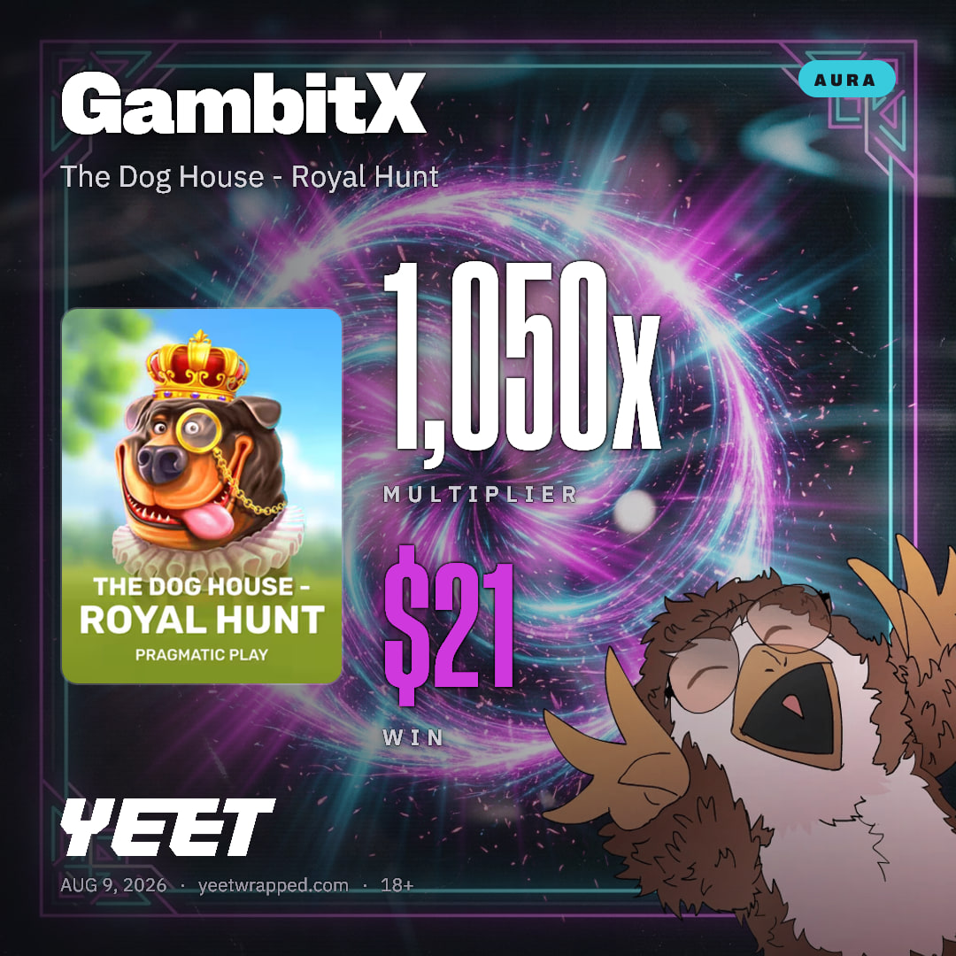 GambitX hit 1,050x on The Dog House - Royal Hunt