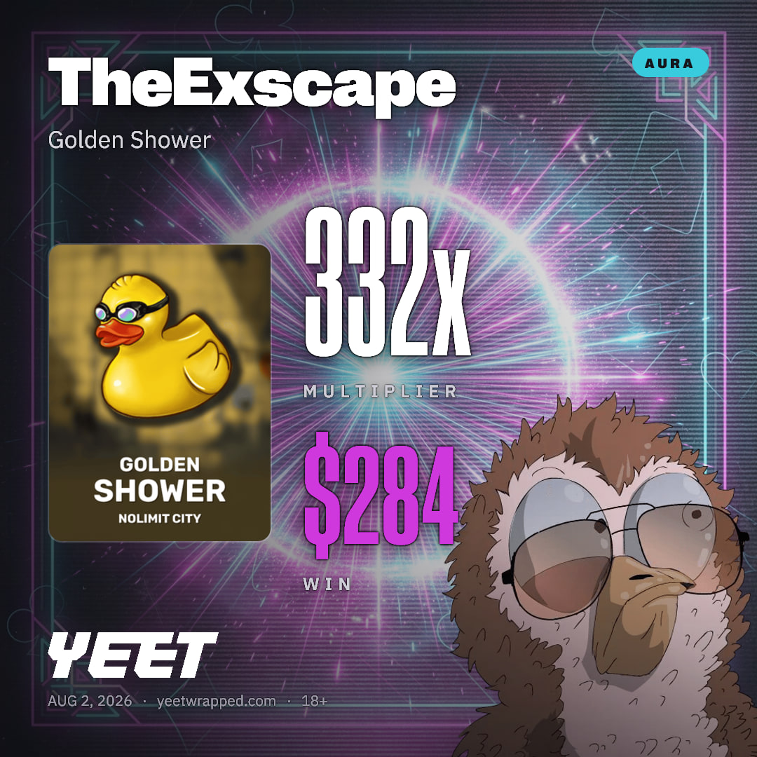 TheExscape hit 331.6x on Golden Shower