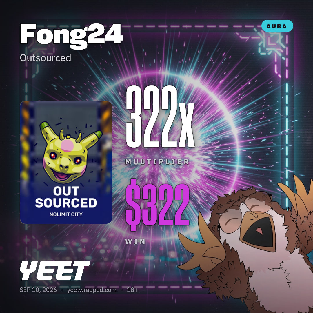 Fong24 hit 322.1x on Outsourced