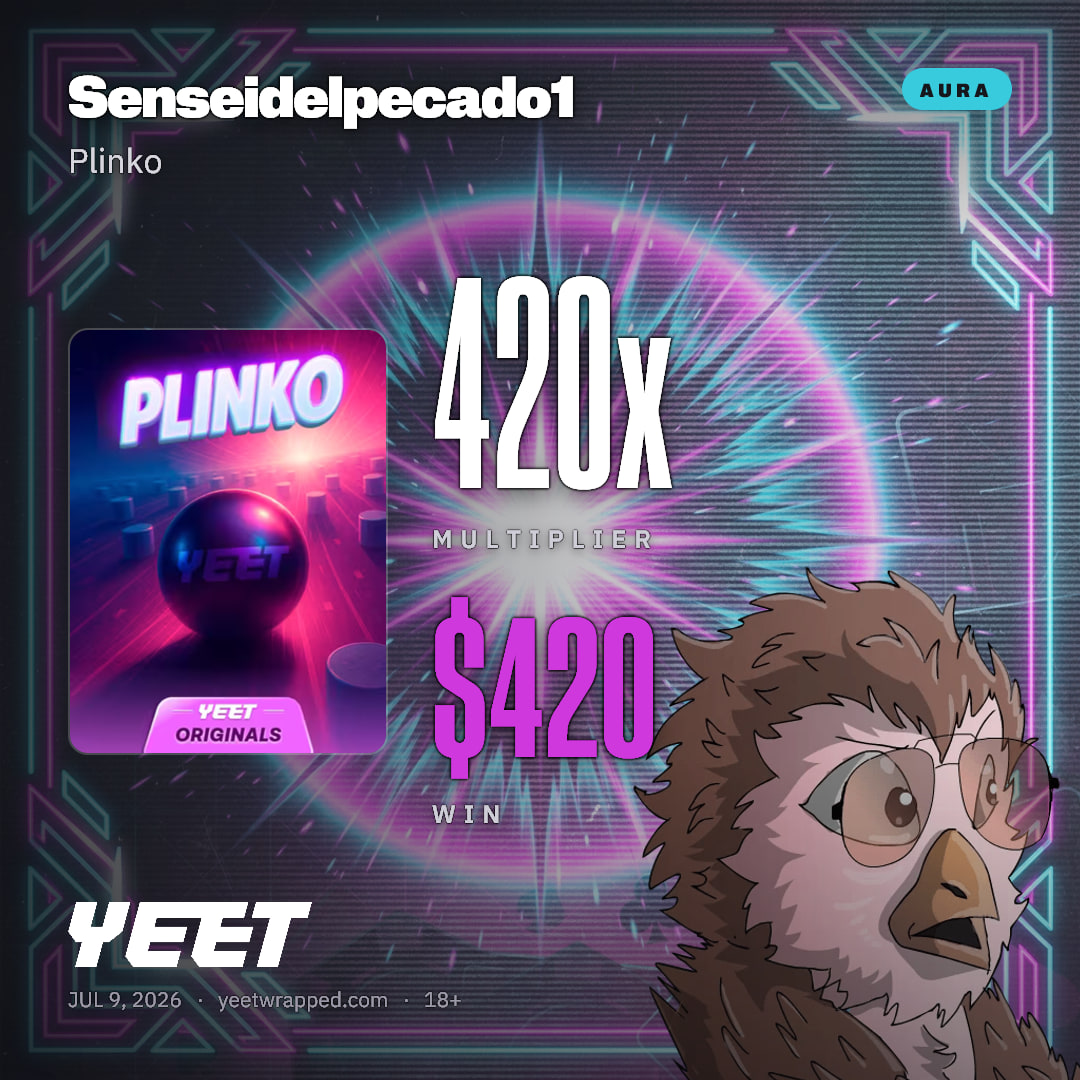 Senseidelpecado1 hit 420x on Plinko