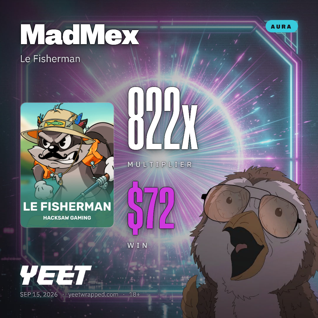 MadMex hit 821.9x on Le Fisherman