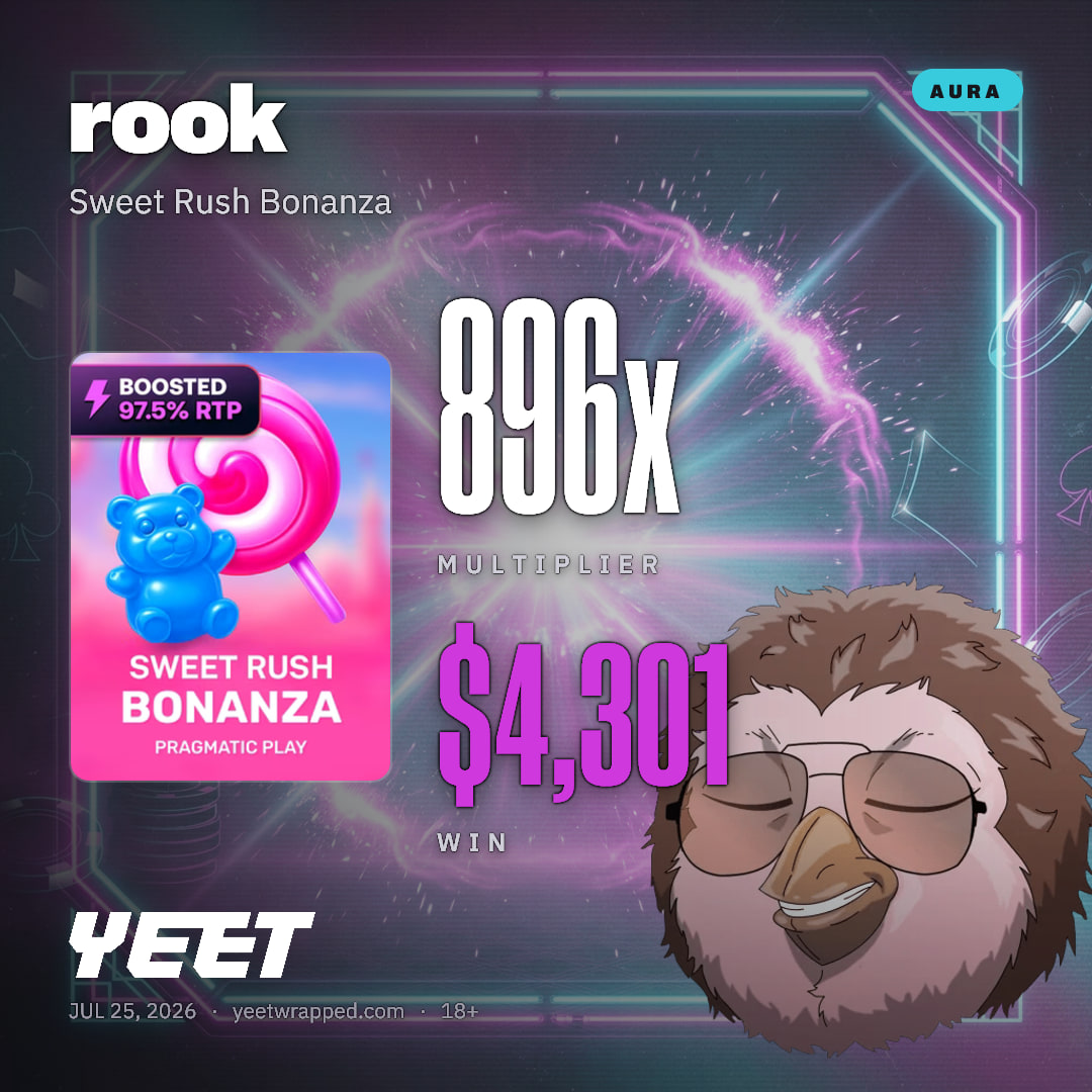 rook hit 896.1x on Sweet Rush Bonanza