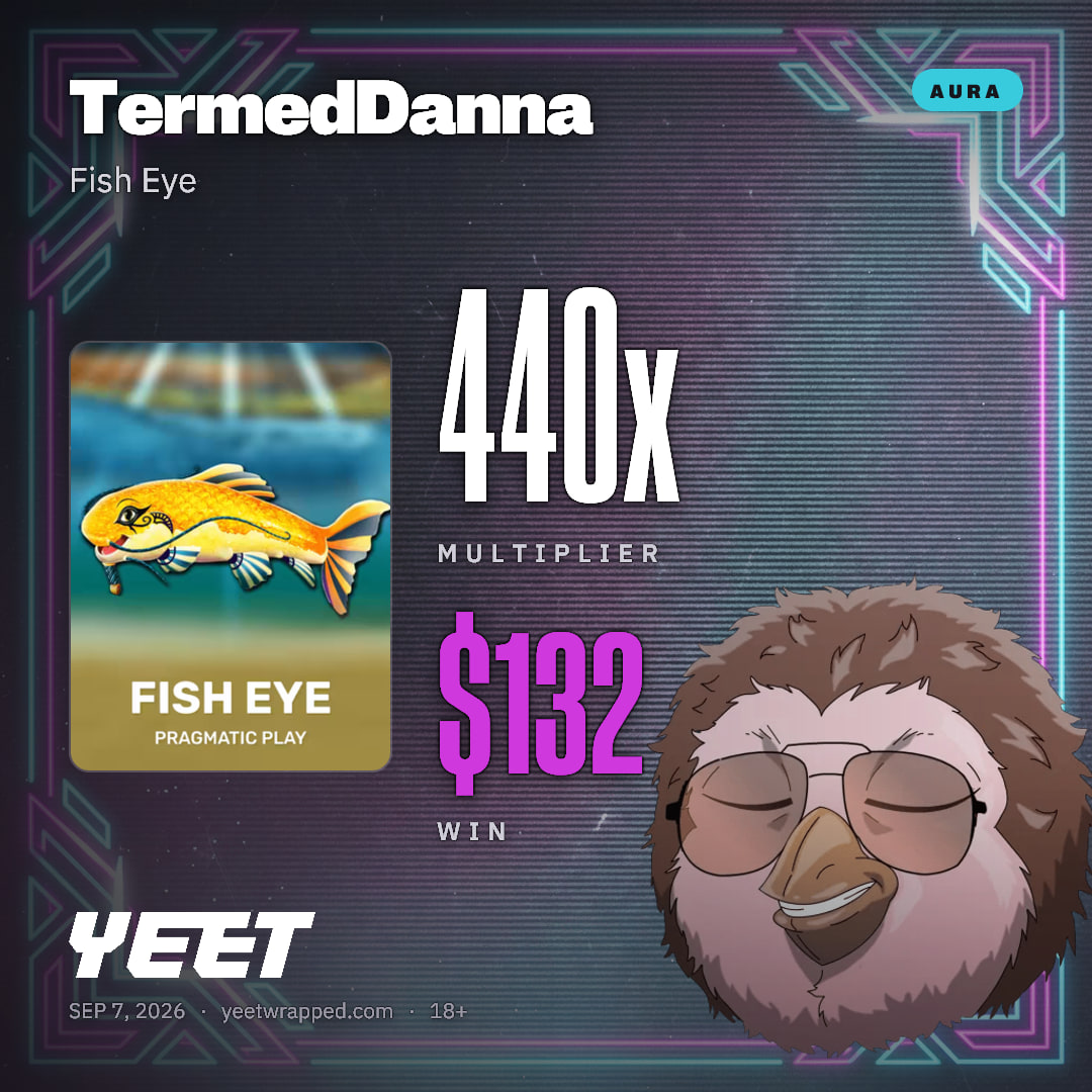 TermedDanna hit 440.3x on Fish Eye