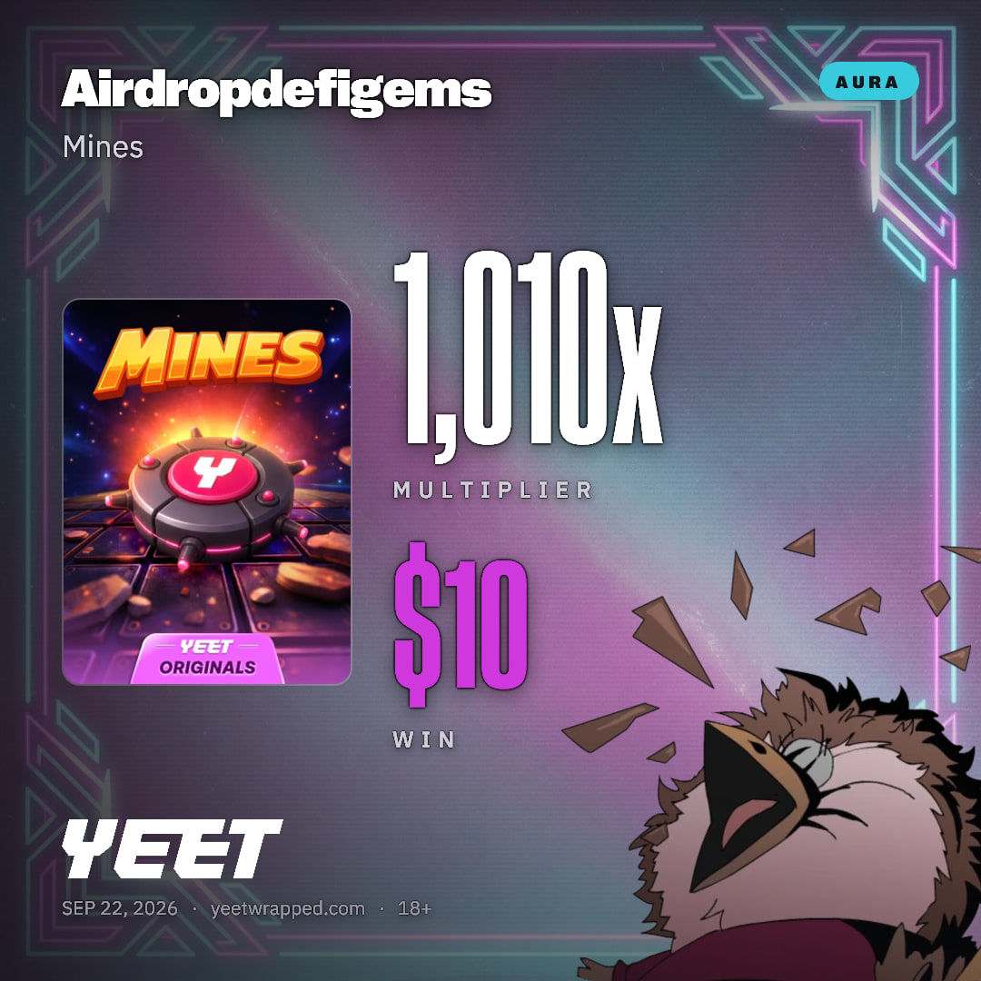 Airdropdefigems hit 1,010x on Mines