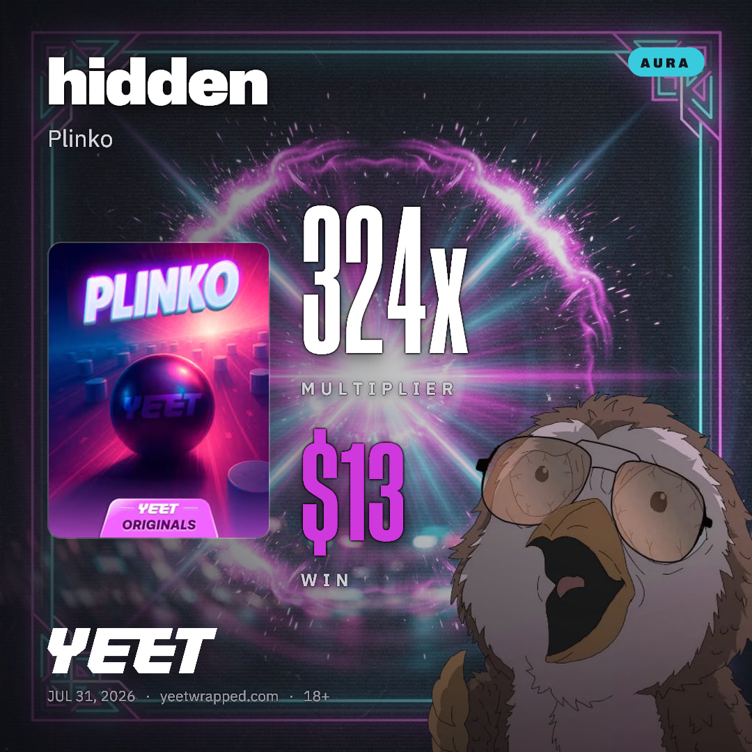 hidden hit 324x on Plinko