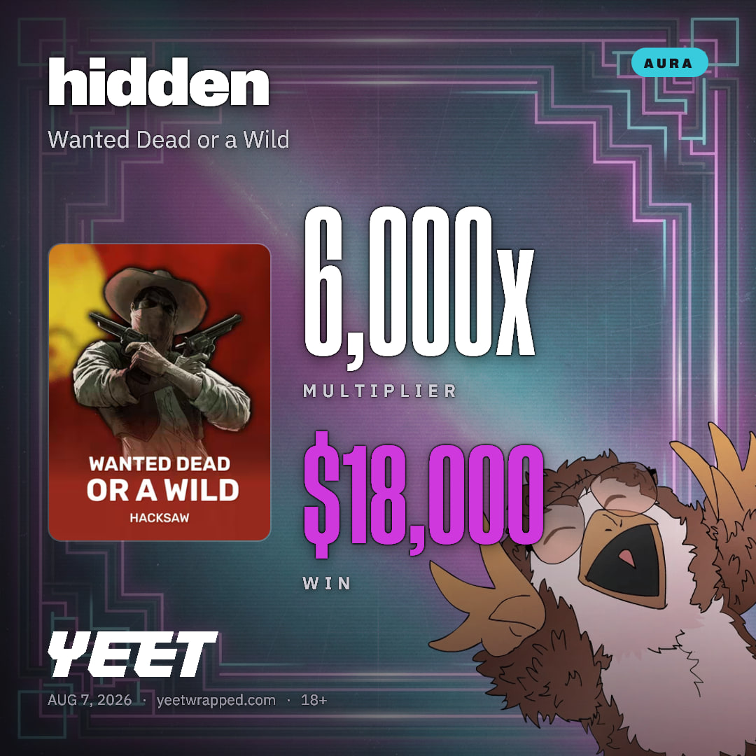 hidden hit 6,000x on Wanted Dead or a Wild