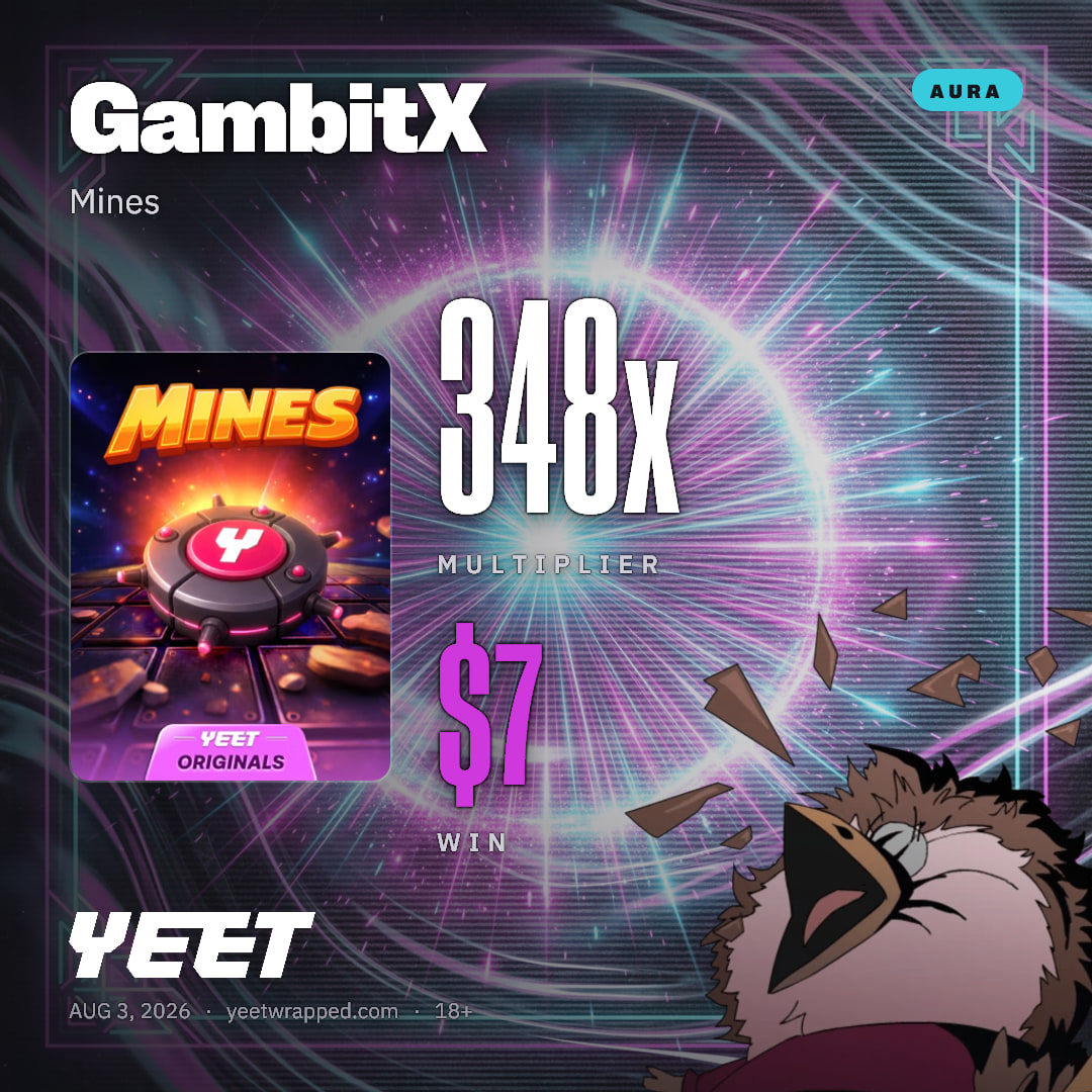 GambitX hit 347.6x on Mines
