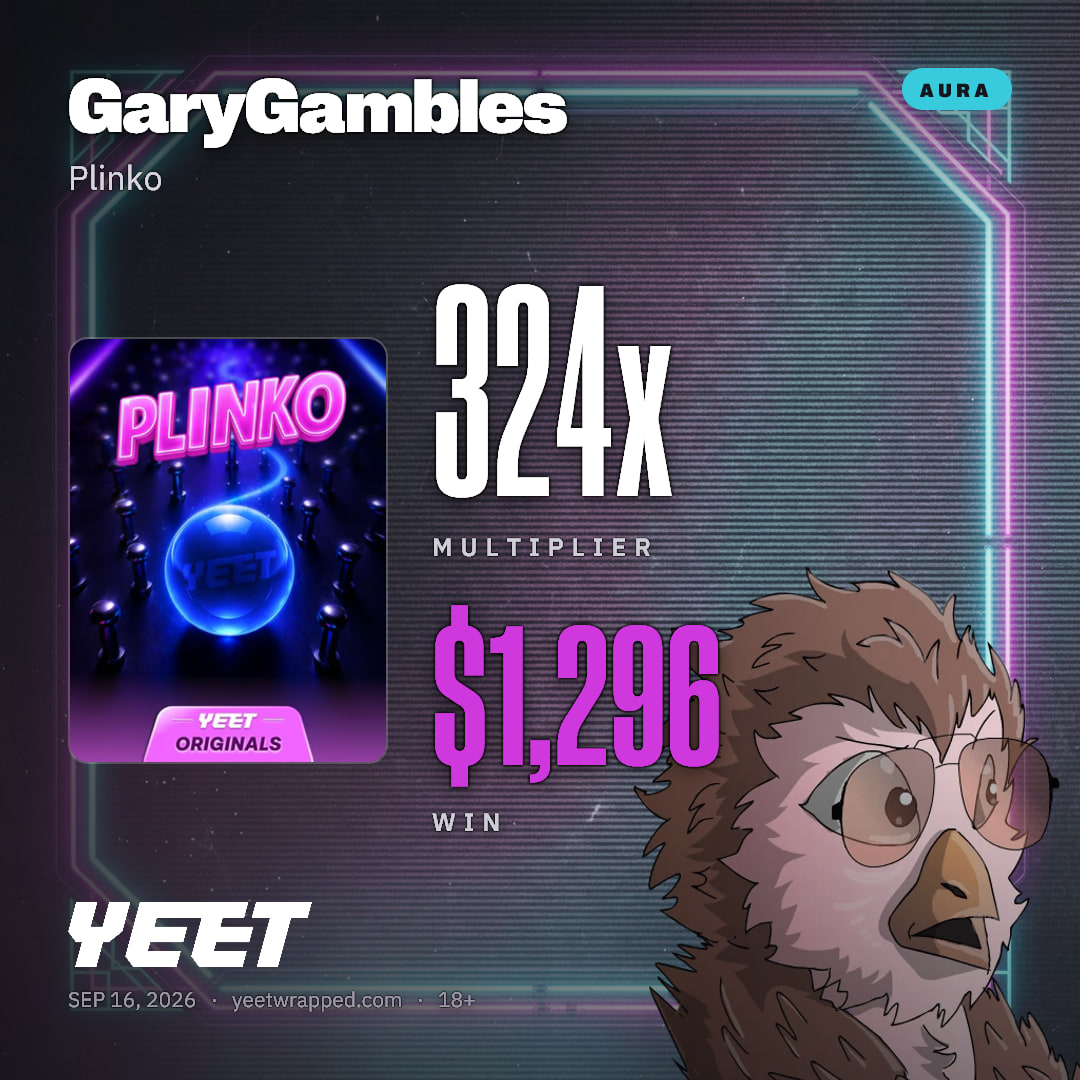 GaryGambles hit 324x on Plinko