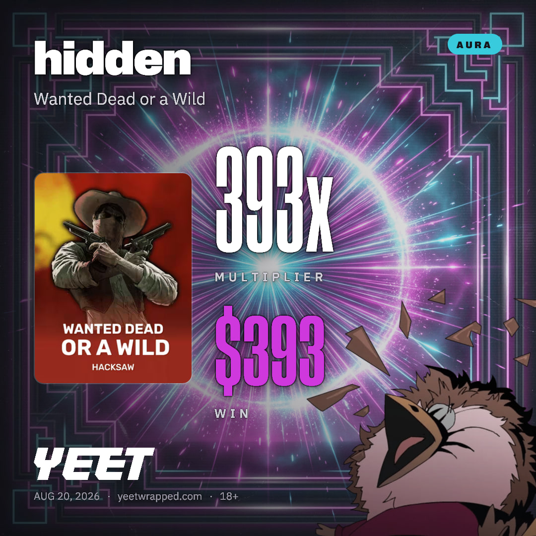 hidden hit 392.5x on Wanted Dead or a Wild
