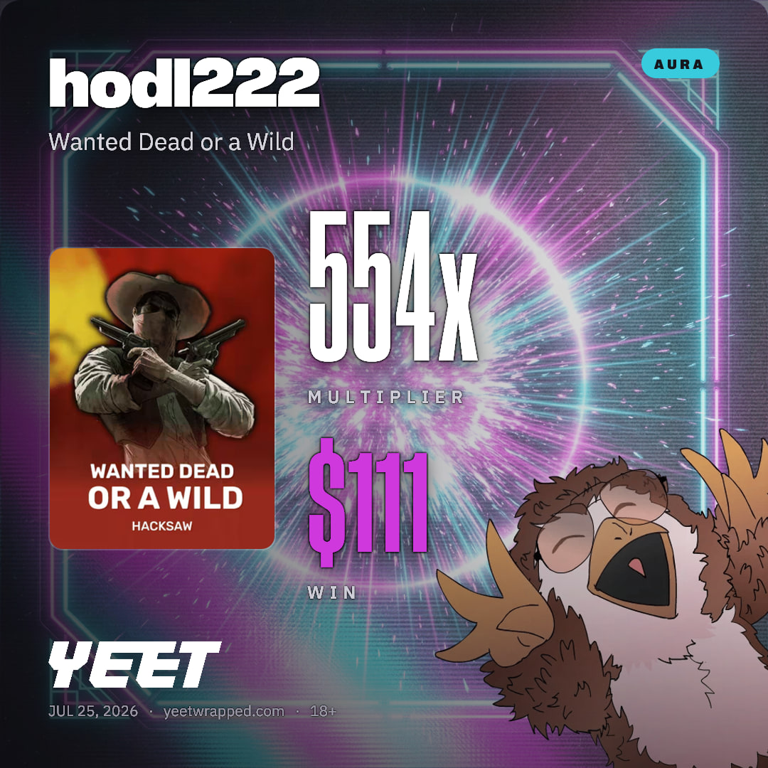 hodl222 hit 553.8x on Wanted Dead or a Wild
