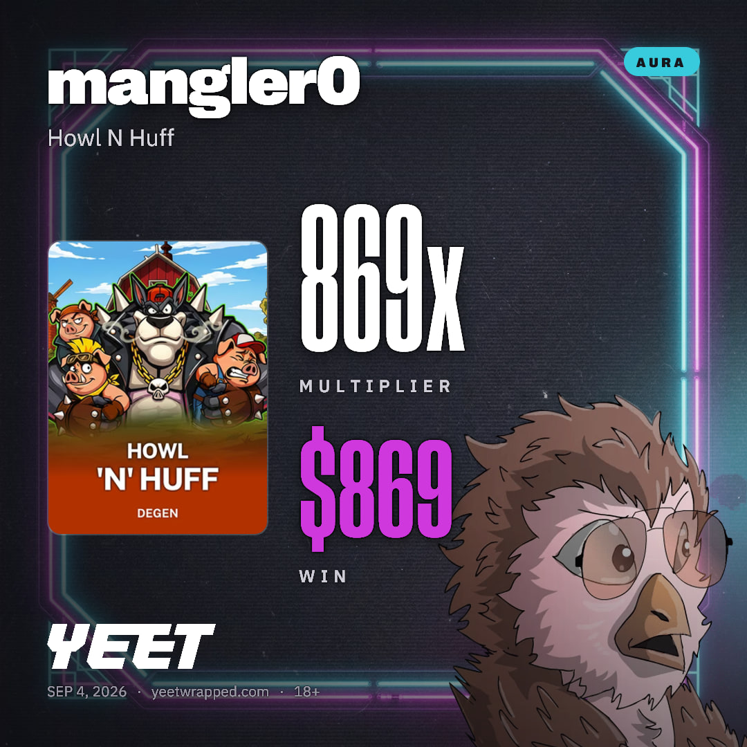 mangler0 hit 869.3x on Howl N Huff