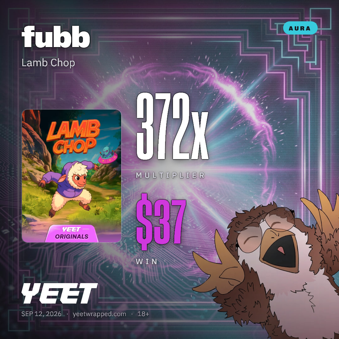 fubb hit 371.8x on Lamb Chop