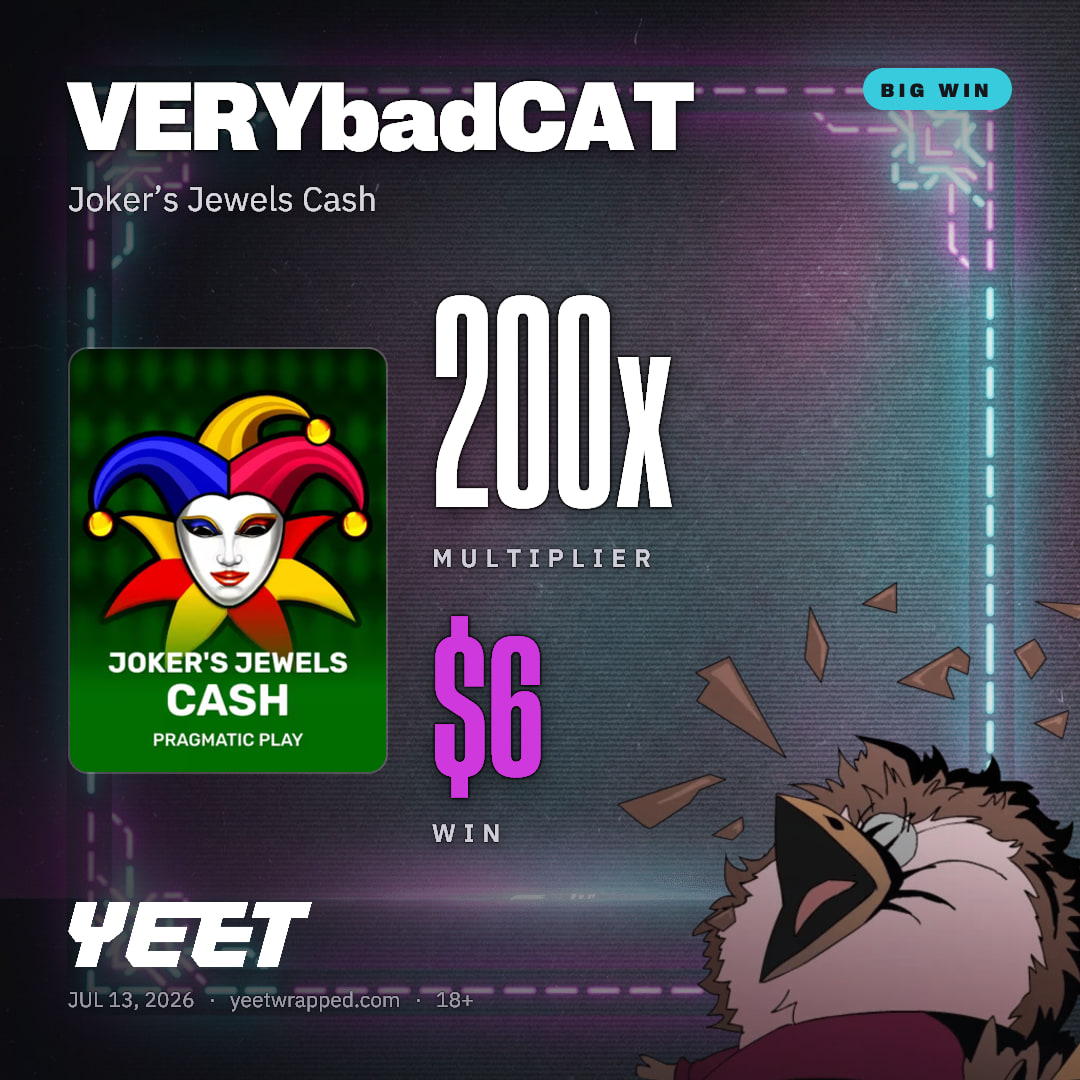 VERYbadCAT hit 200x on Joker’s Jewels Cash