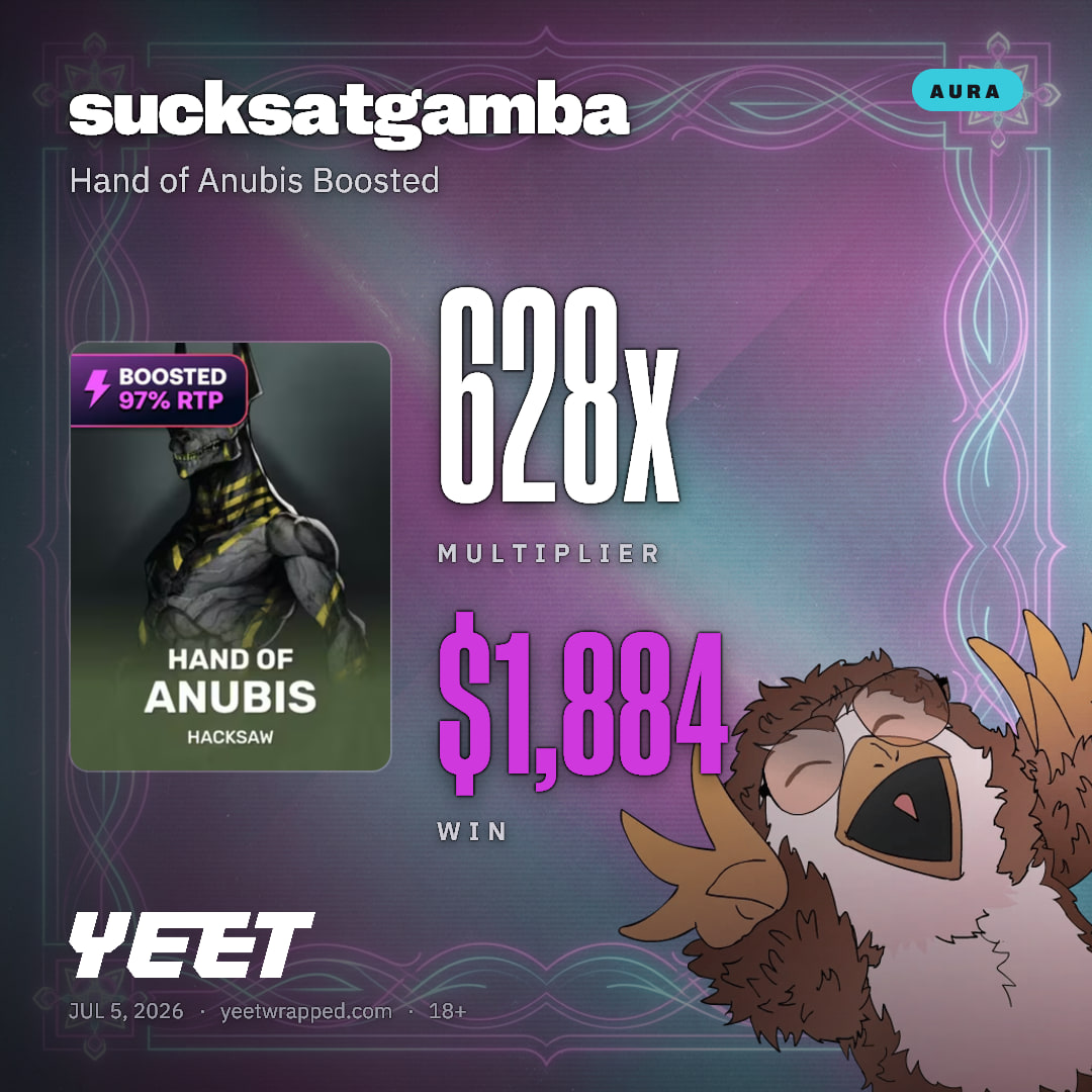 sucksatgamba hit 627.9x on Hand of Anubis Boosted
