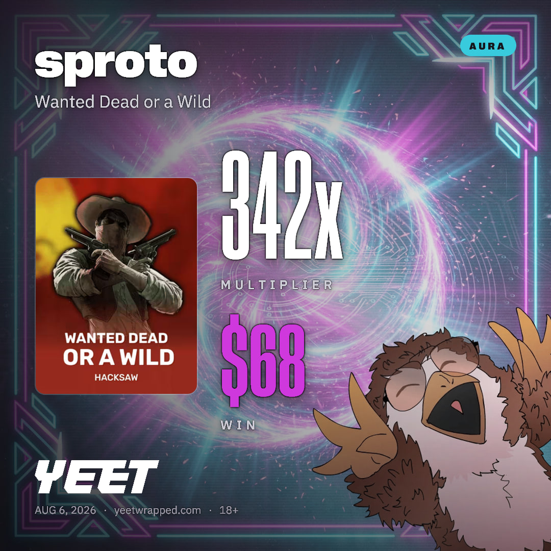 sproto hit 342.3x on Wanted Dead or a Wild