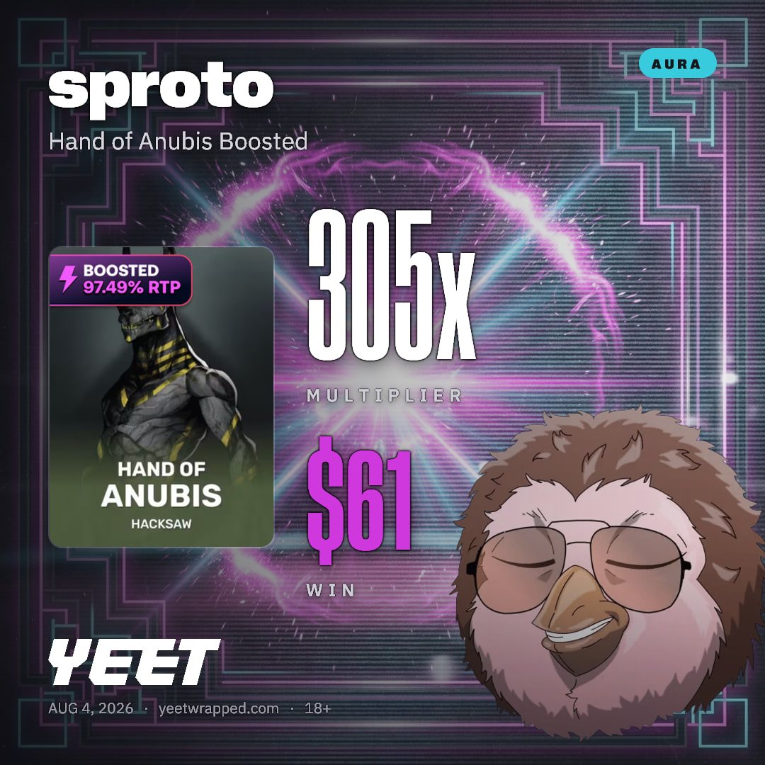 sproto hit 304.6x on Hand of Anubis Boosted