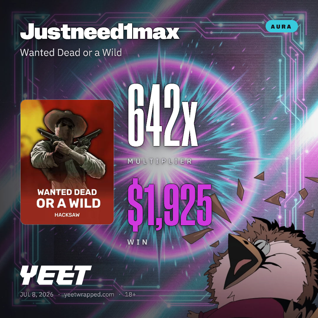 Justneed1max hit 641.5x on Wanted Dead or a Wild